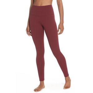 Zella Live In High Waist Legging Red Tannin